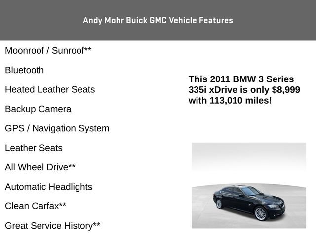 Used 2011 BMW 335i xDrive Sedan AWD/4WD image 4