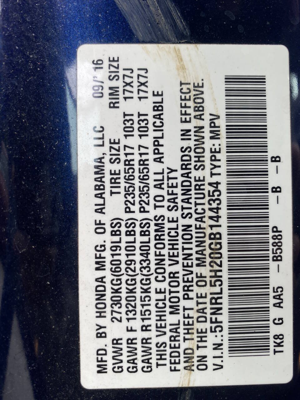 Used 2016 Honda Odyssey LX image 34