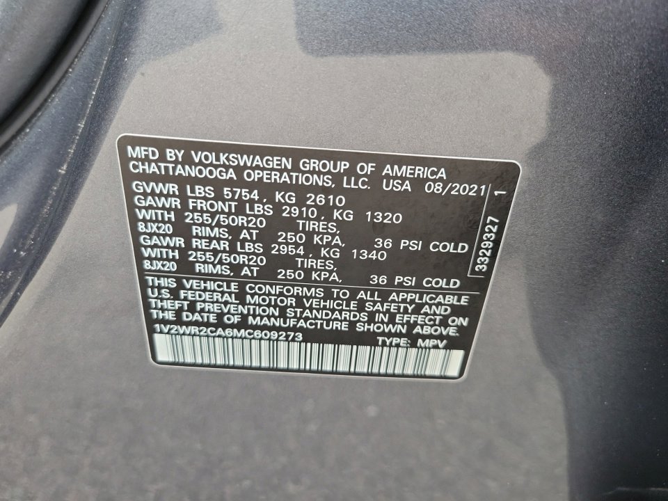 Certified 2021 Volkswagen Atlas SE image 38