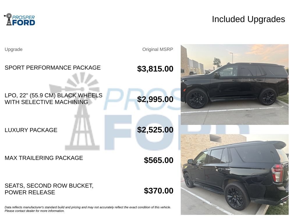 Used 2022 Chevrolet Tahoe RST w/ Sport Performance Package AWD/4WD image 3