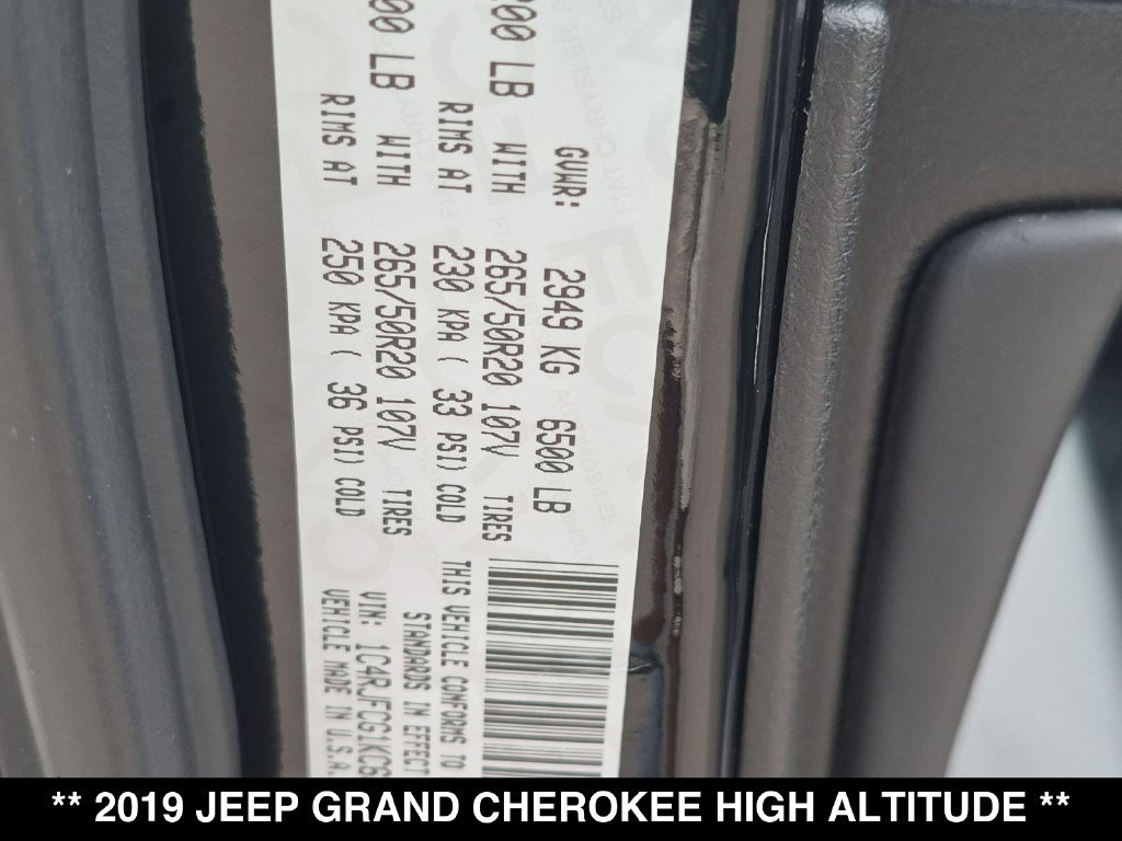 Used 2019 Jeep Grand Cherokee High Altitude AWD/4WD image 31