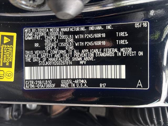 Used 2016 Toyota Highlander XLE AWD/4WD image 29