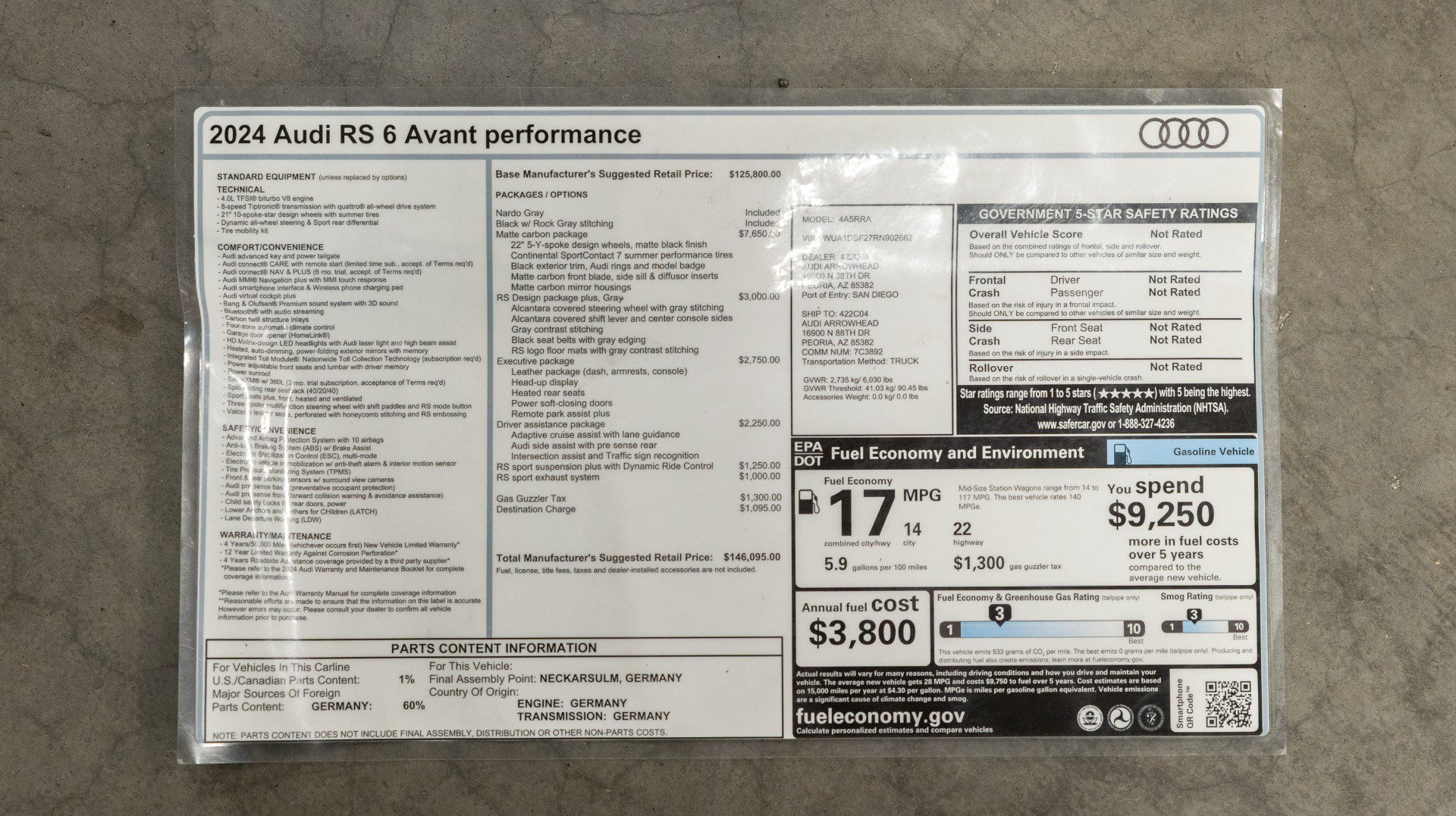 Used 2024 Audi RS 6 performance AWD/4WD image 76