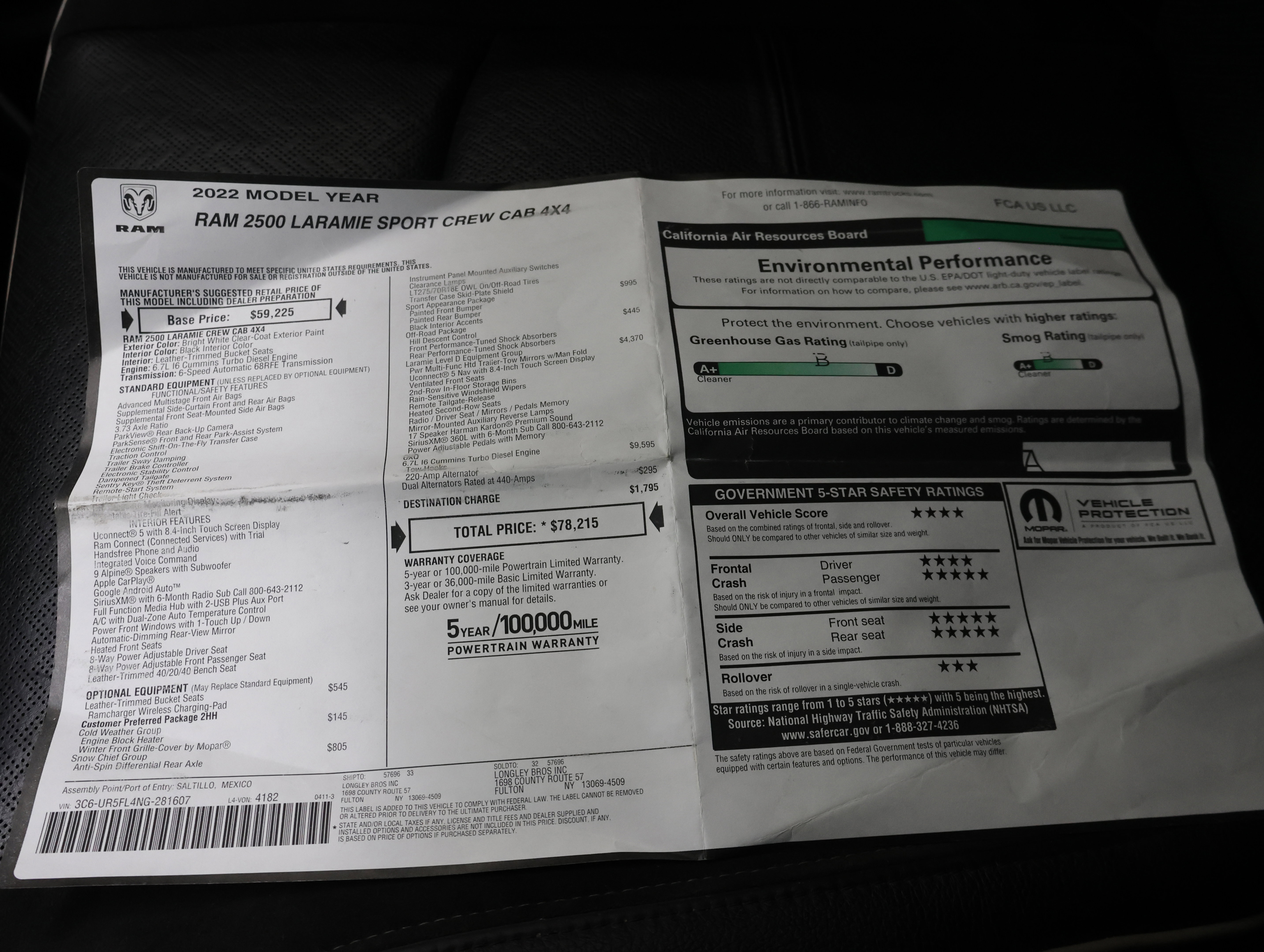 Used 2022 RAM 2500 Laramie image 70