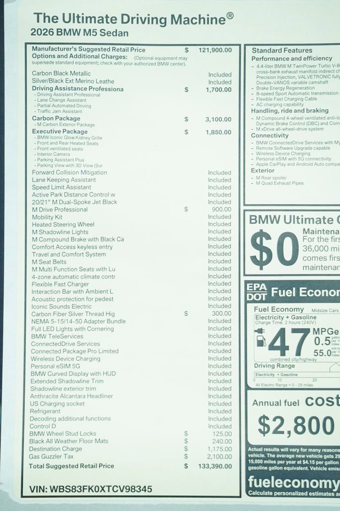 New 2026 BMW M5 w/ Carbon Package image 10