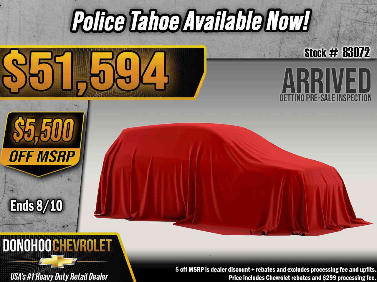 New 2026 Chevrolet Tahoe 2WD