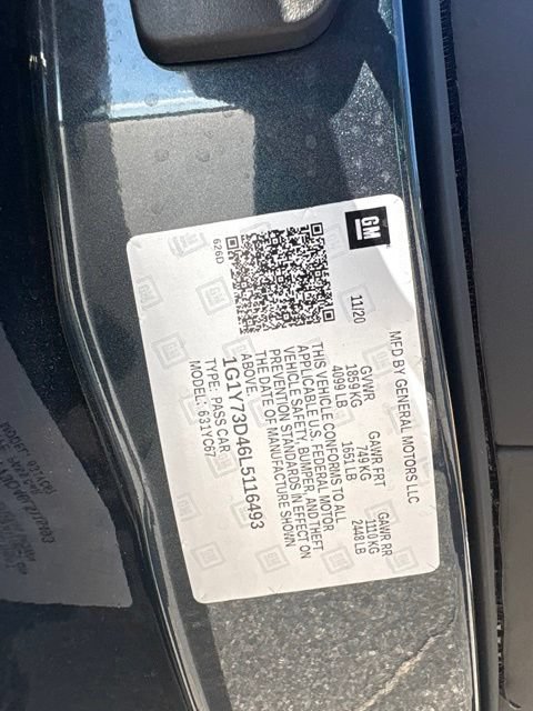 Used 2020 Chevrolet Corvette Stingray Preferred Conv w/ 2LT Preferred Equipment Group RWD image 13