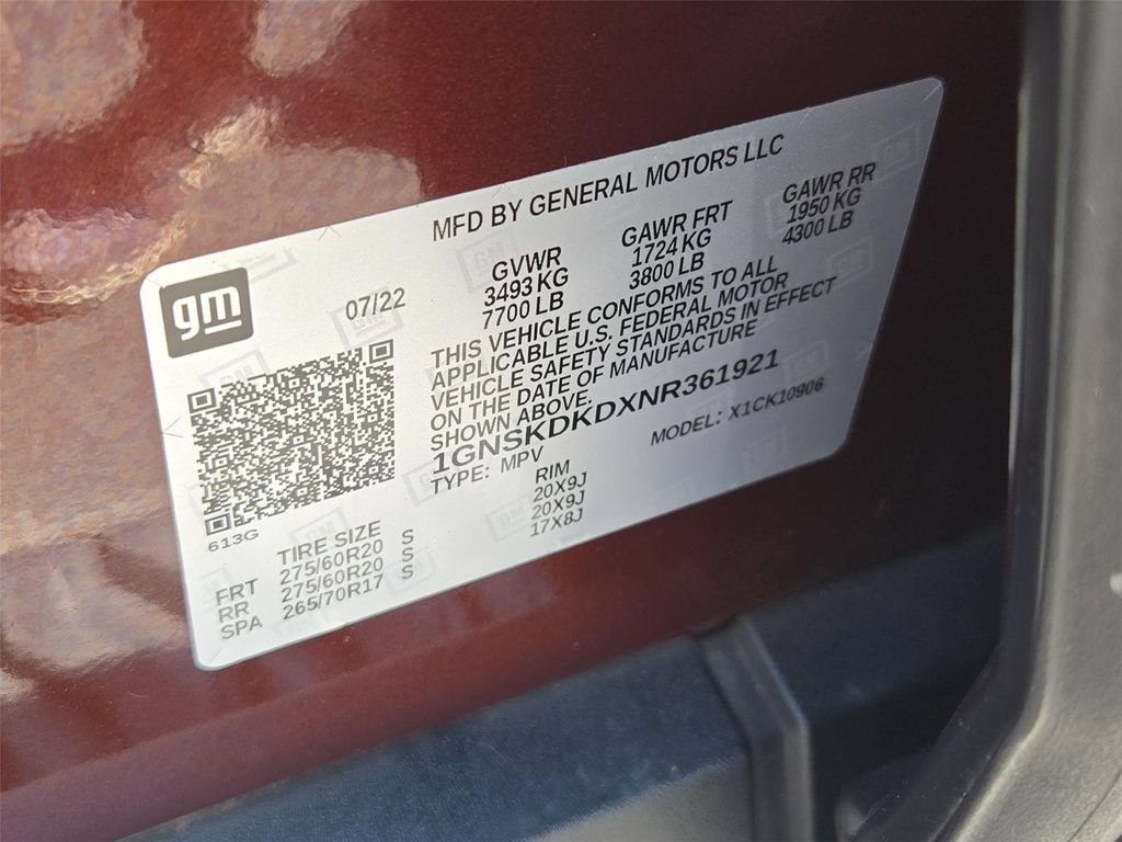 Certified 2022 Chevrolet Suburban Z71 AWD/4WD image 26