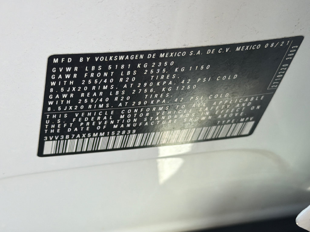 Used 2021 Volkswagen Tiguan SE R-Line FWD image 33