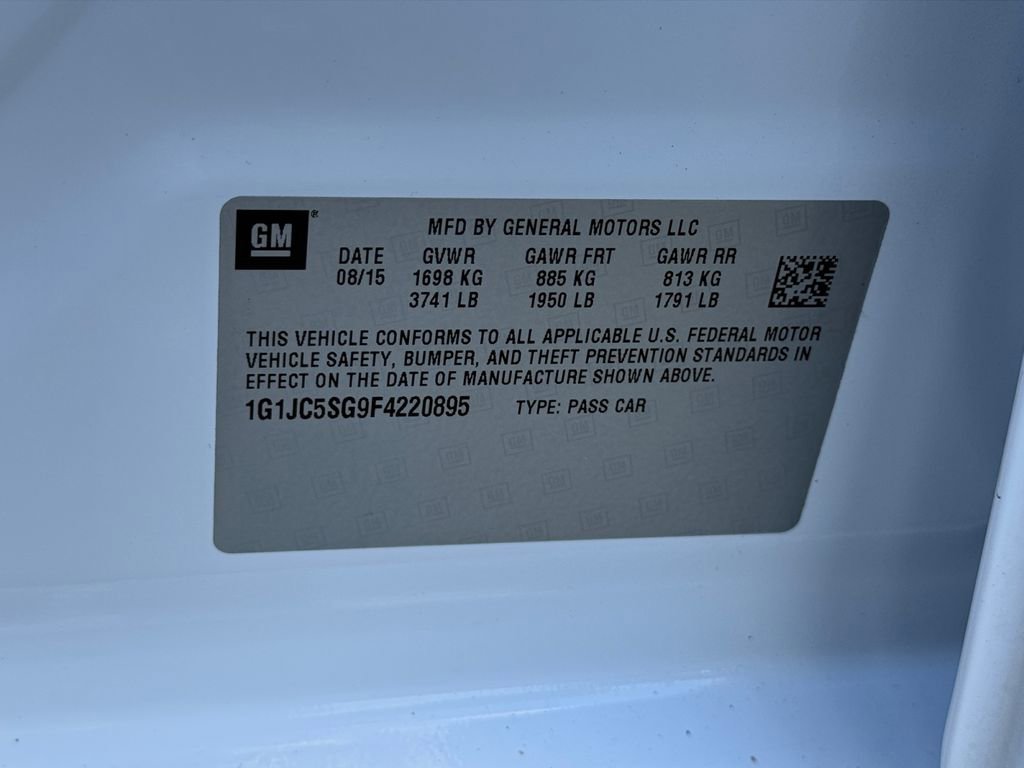 Used 2015 Chevrolet Sonic LT FWD image 31