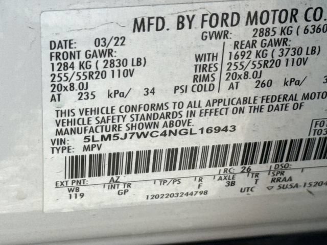 Used 2022 Lincoln Aviator Reserve RWD image 36