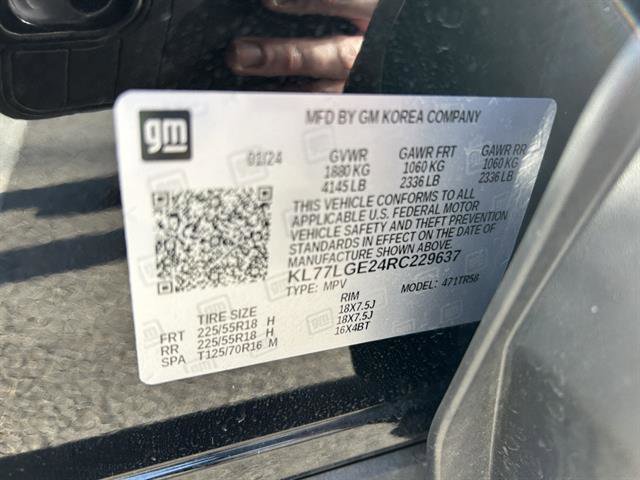 Certified 2024 Chevrolet Trax RS w/ Driver Confidence Package image 16