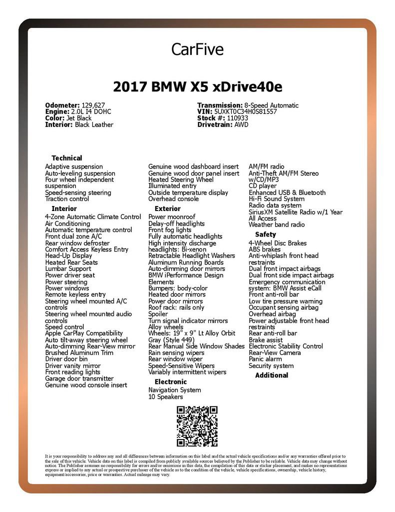 Used 2017 BMW X5 xDrive40e AWD/4WD image 28