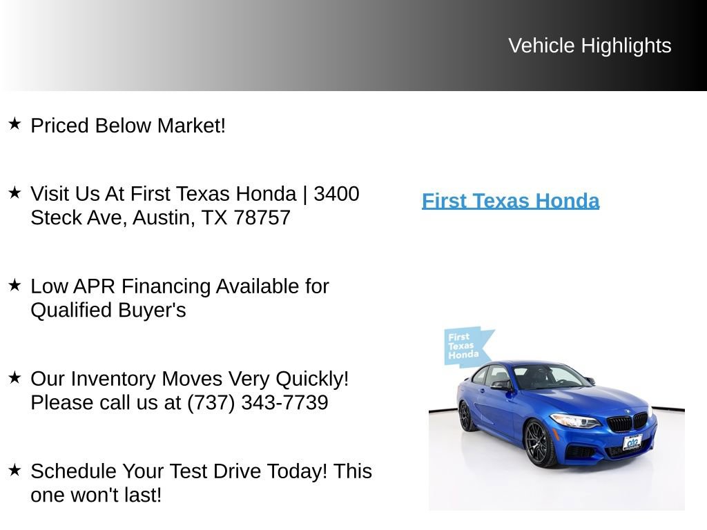 Used 2015 BMW M235i Coupe RWD image 10