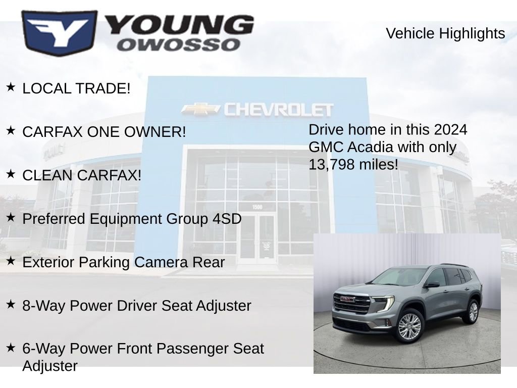 Used 2024 GMC Acadia Elevation w/ LPO, Floor Liner Package AWD/4WD image 7