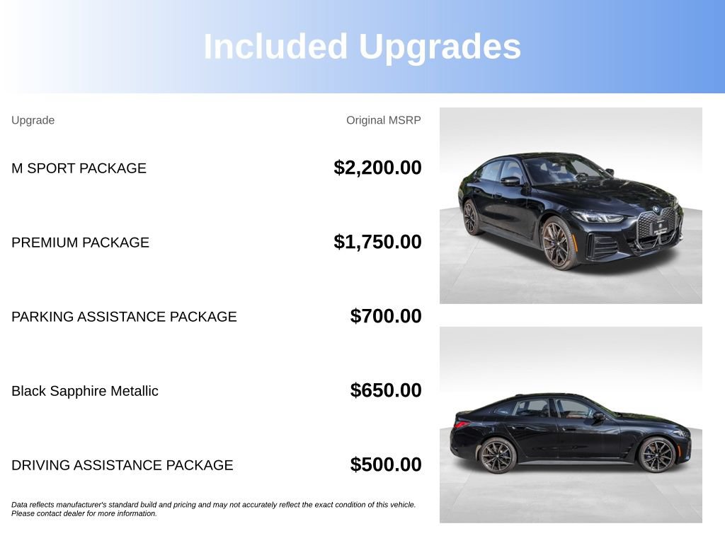 Used 2025 BMW i4 xDrive40i w/ M Sport Package AWD/4WD image 4