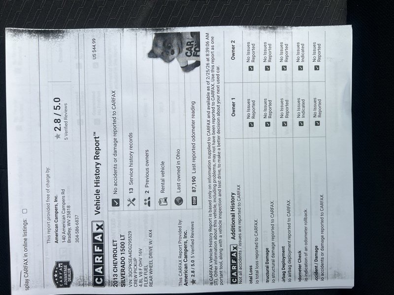 Used 2013 Chevrolet Silverado 1500 LT AWD/4WD image 14