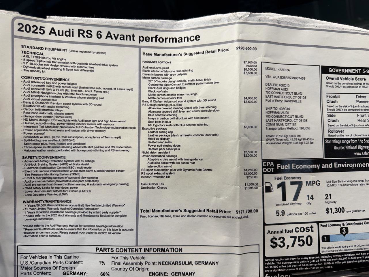 Used 2025 Audi RS 6 performance image 30