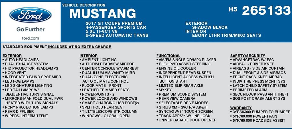 Used 2017 Ford Mustang GT Premium image 17