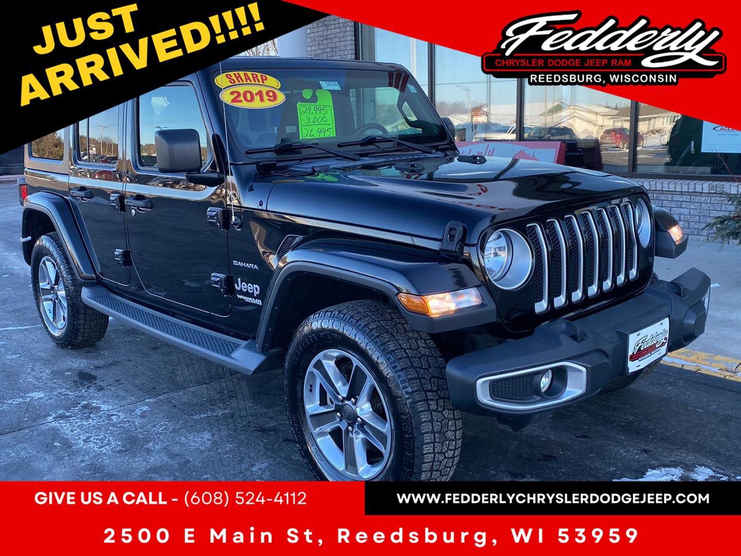 Used 2019 Jeep Wrangler Unlimited Sahara image 1