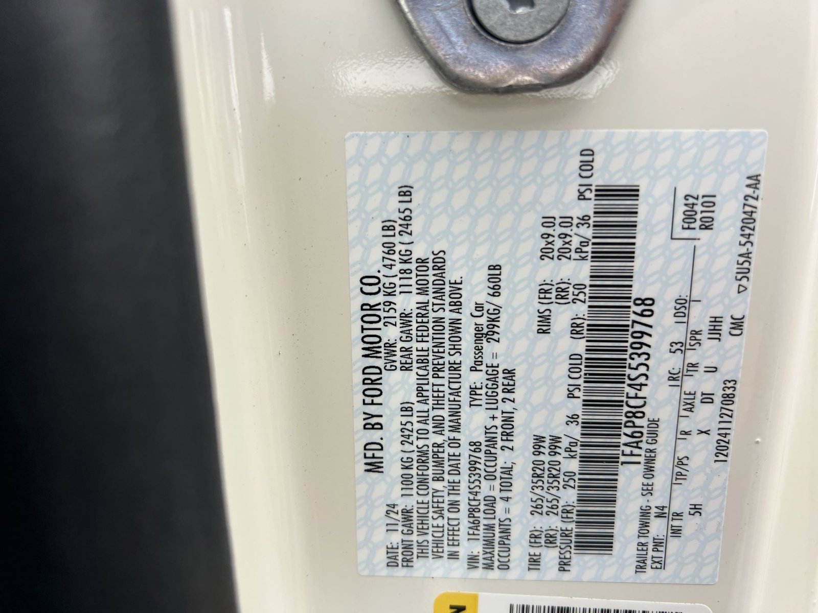 New 2025 Ford Mustang GT Premium w/ 60th Anniversary Package image 28