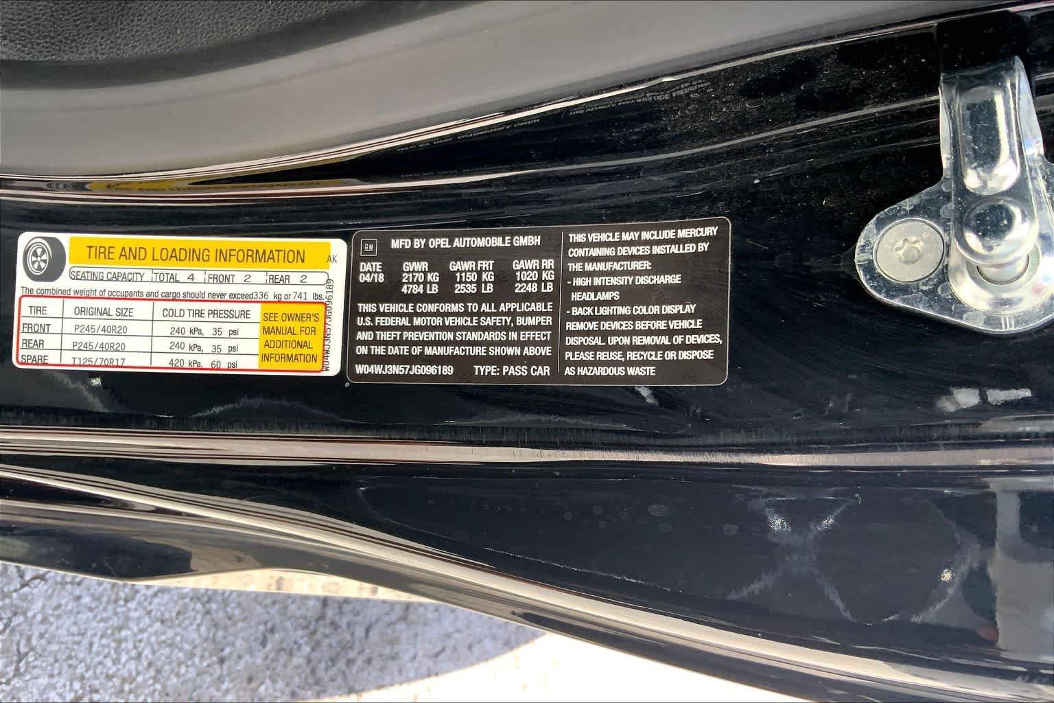 Used 2018 Buick Cascada Sport Touring w/ Dark Effects Package FWD image 19
