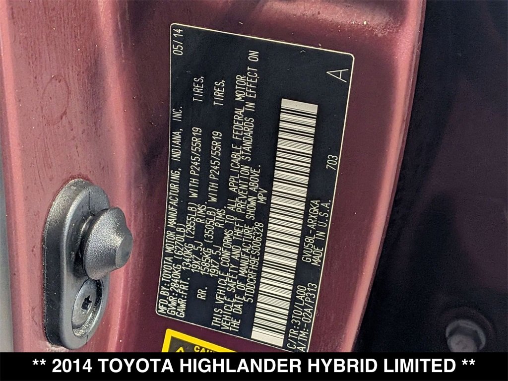 Used 2014 Toyota Highlander Limited Platinum image 32