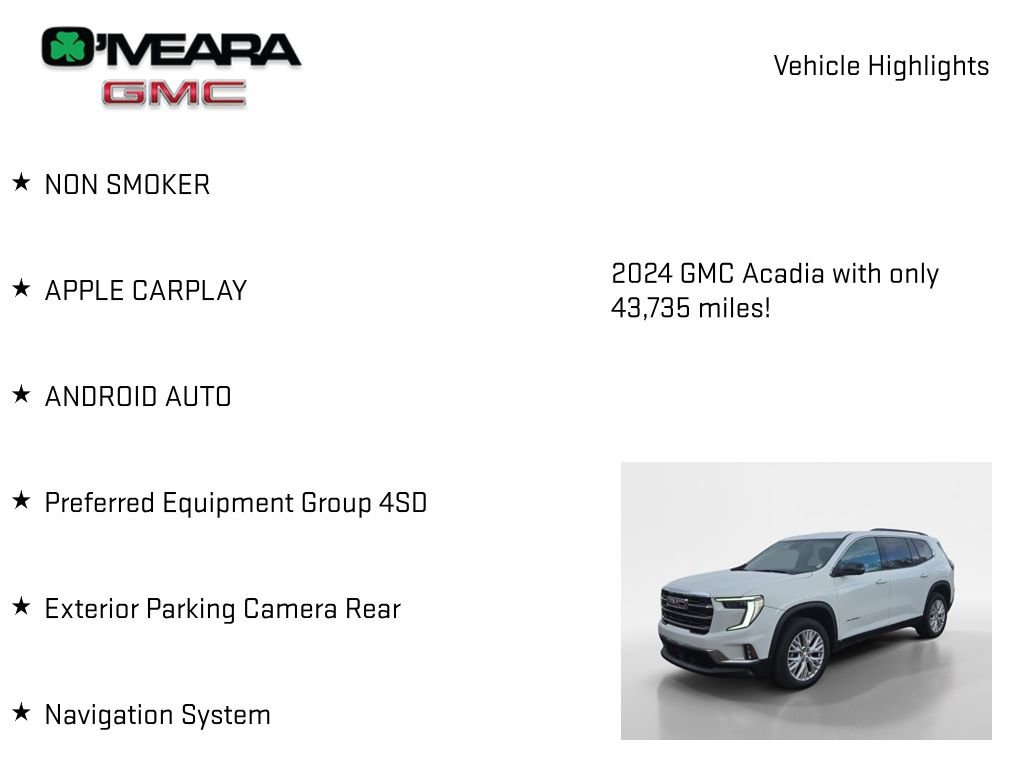 Used 2024 GMC Acadia Elevation image 7