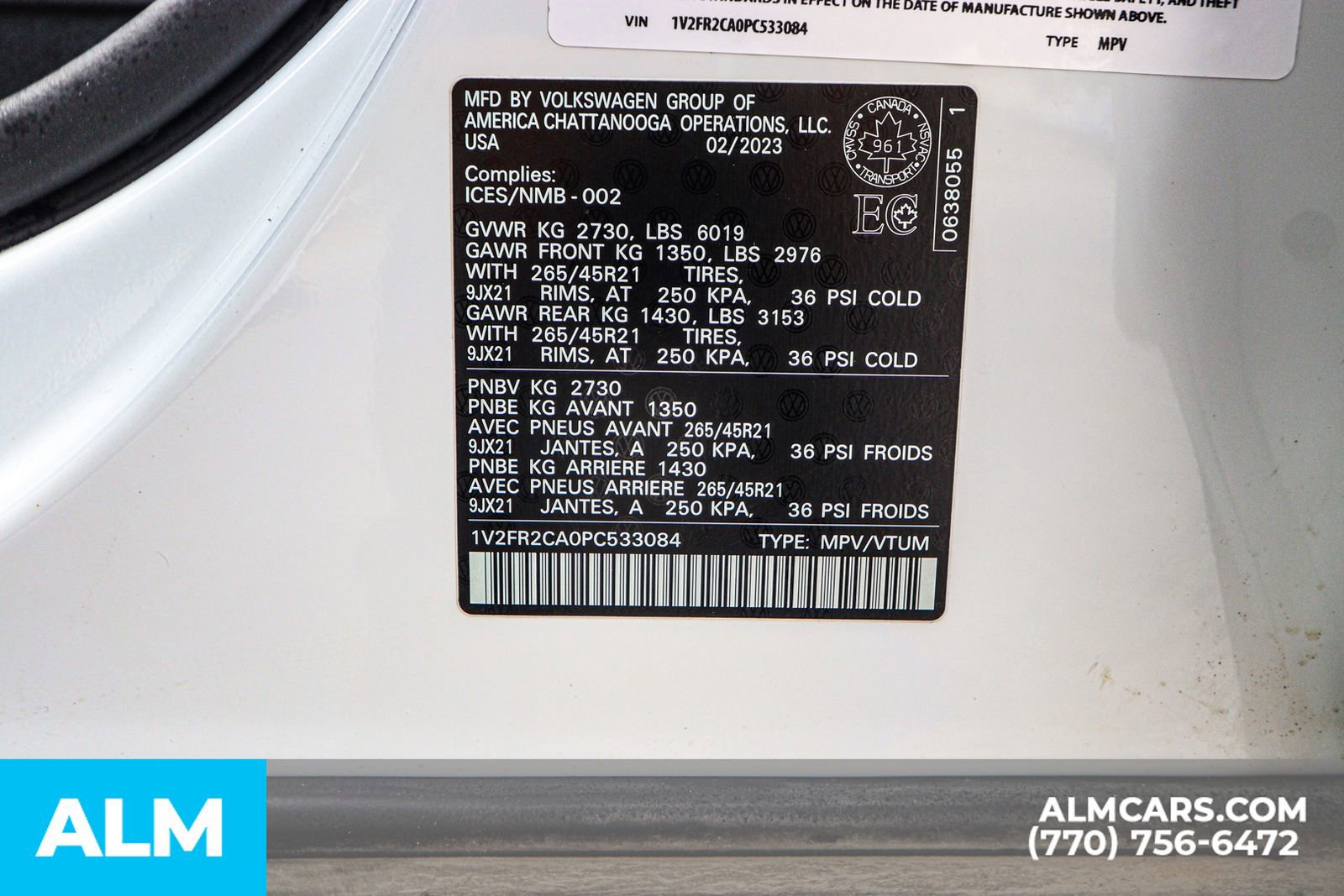 Used 2023 Volkswagen Atlas SEL Premium image 73