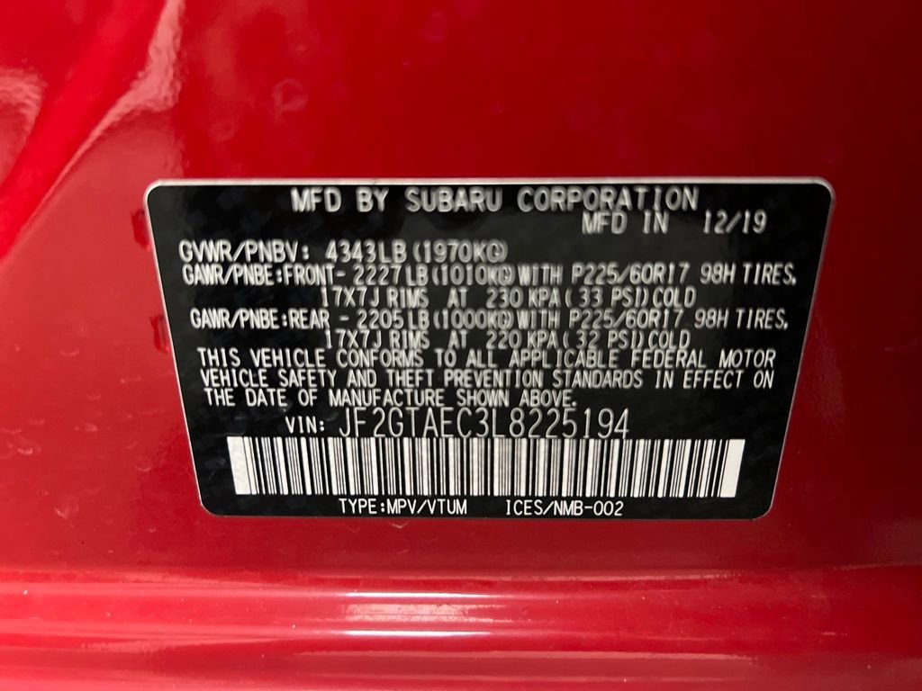 Used 2020 Subaru Crosstrek 2.0i Premium w/ Moonroof Package 1 image 33