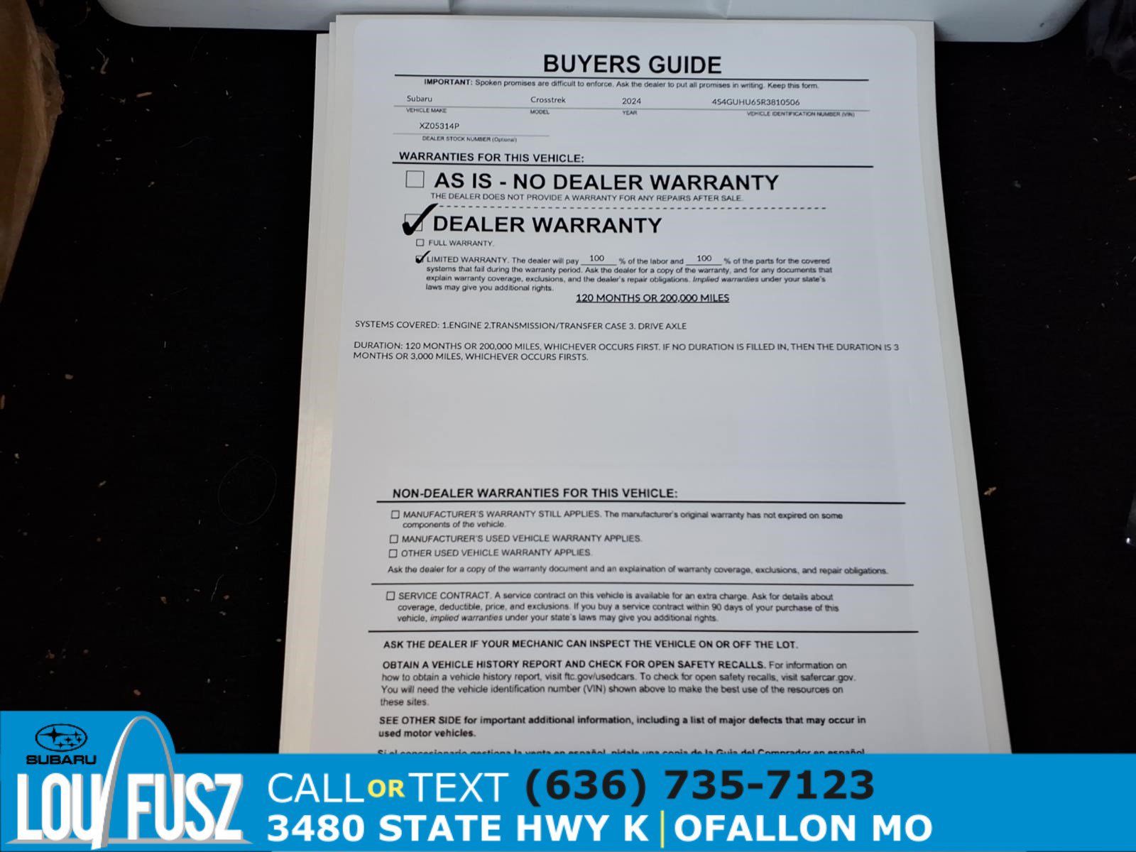 Used 2024 Subaru Crosstrek 2.5i Wilderness AWD/4WD image 35