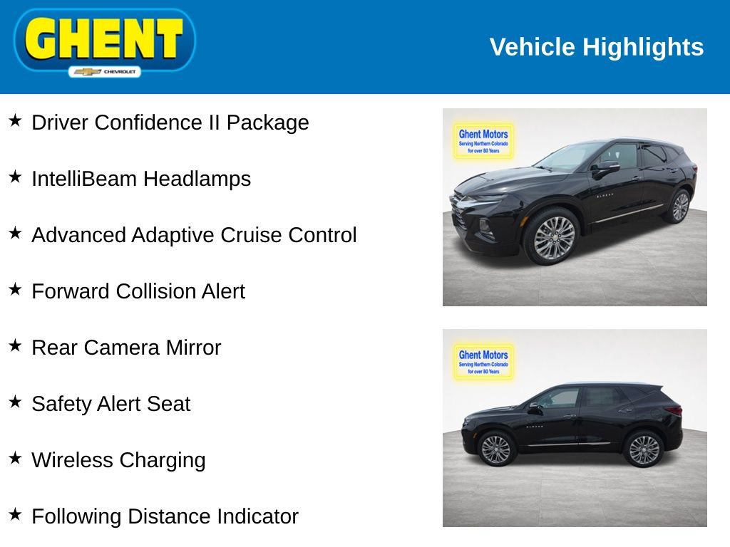 Used 2019 Chevrolet Blazer Premier w/ Driver Confidence II Package AWD/4WD image 2