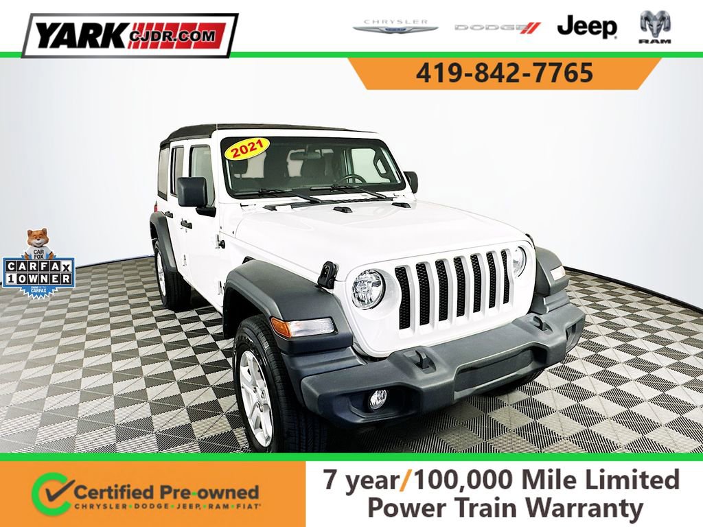 Certified 2021 Jeep Wrangler Unlimited Sport