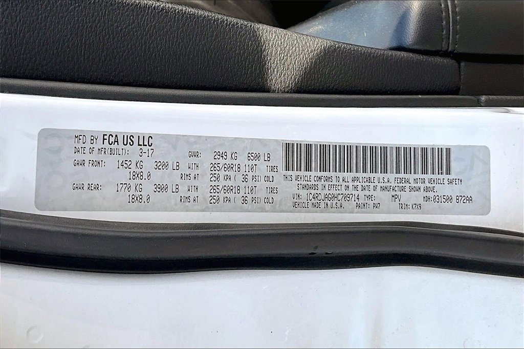 Used 2017 Dodge Durango SXT w/ Quick Order Package 23B image 28