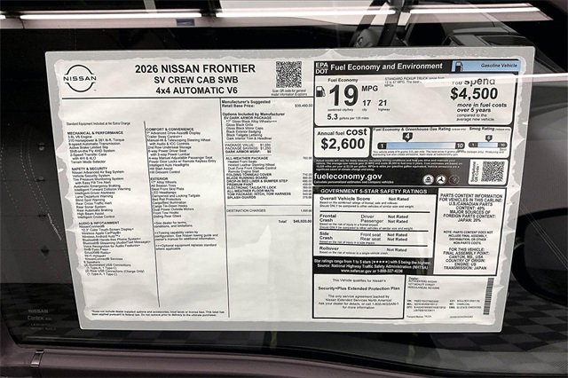New 2026 Nissan Frontier SV image 40