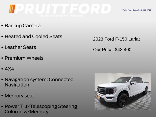 Used 2023 Ford F150 Lariat w/ Equipment Group 502A High AWD/4WD image 25