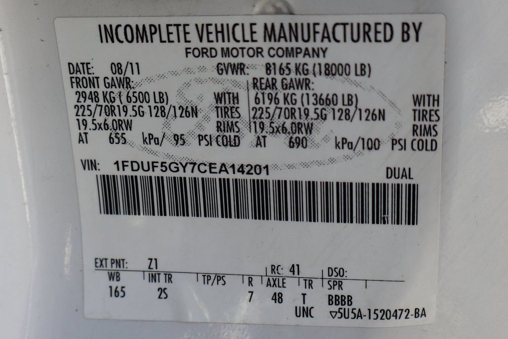 Used 2012 Ford F550 2WD Regular Cab Super Duty w/ PWR Equipment Group image 48