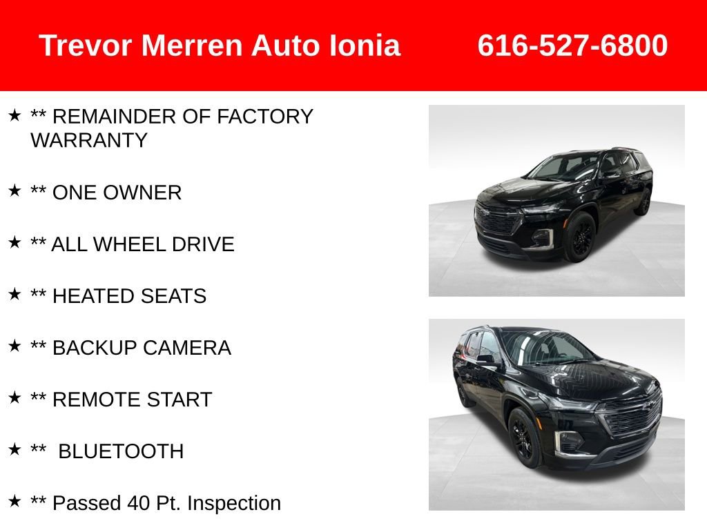 Used 2023 Chevrolet Traverse LT w/ Midnight/Sport Edition image 8