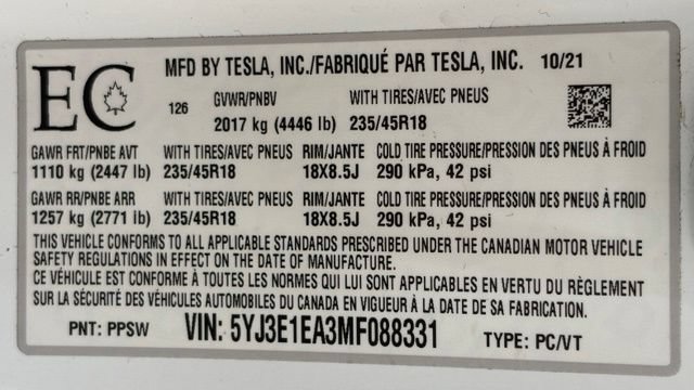 Used 2021 Tesla Model 3 Standard Range Plus RWD image 39