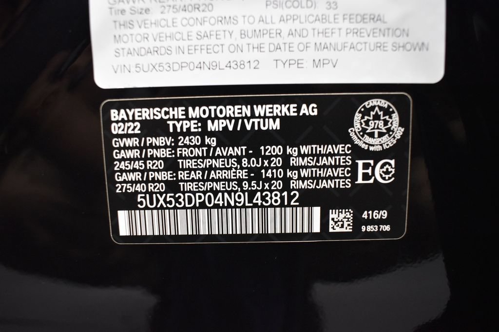 Used 2022 BMW X3 xDrive30i AWD/4WD image 16