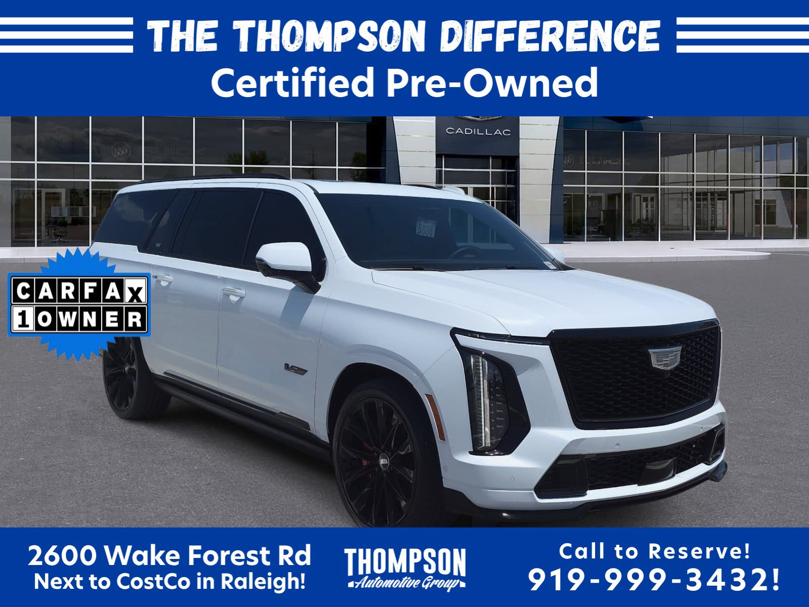 Certified 2026 Cadillac Escalade ESV V