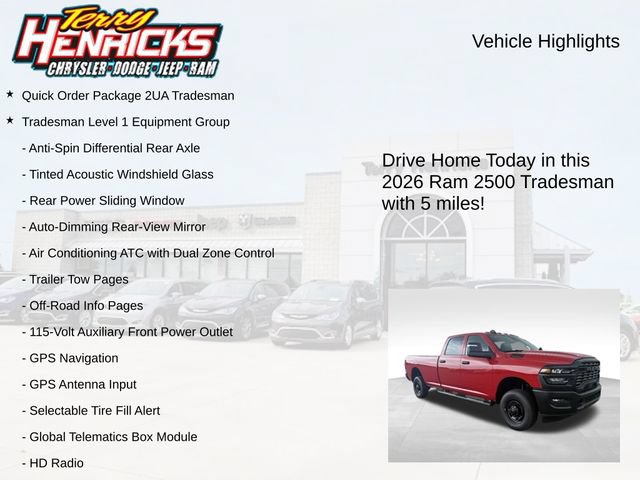 New 2026 RAM 2500 Tradesman AWD/4WD image 4