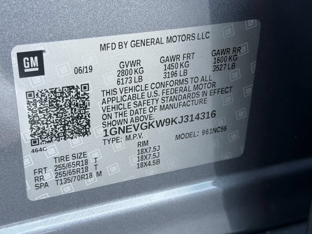 Certified 2019 Chevrolet Traverse LT AWD/4WD image 22