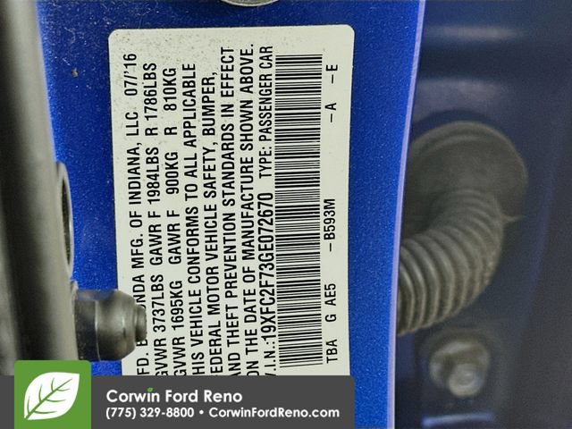 Used 2016 Honda Civic EX image 30