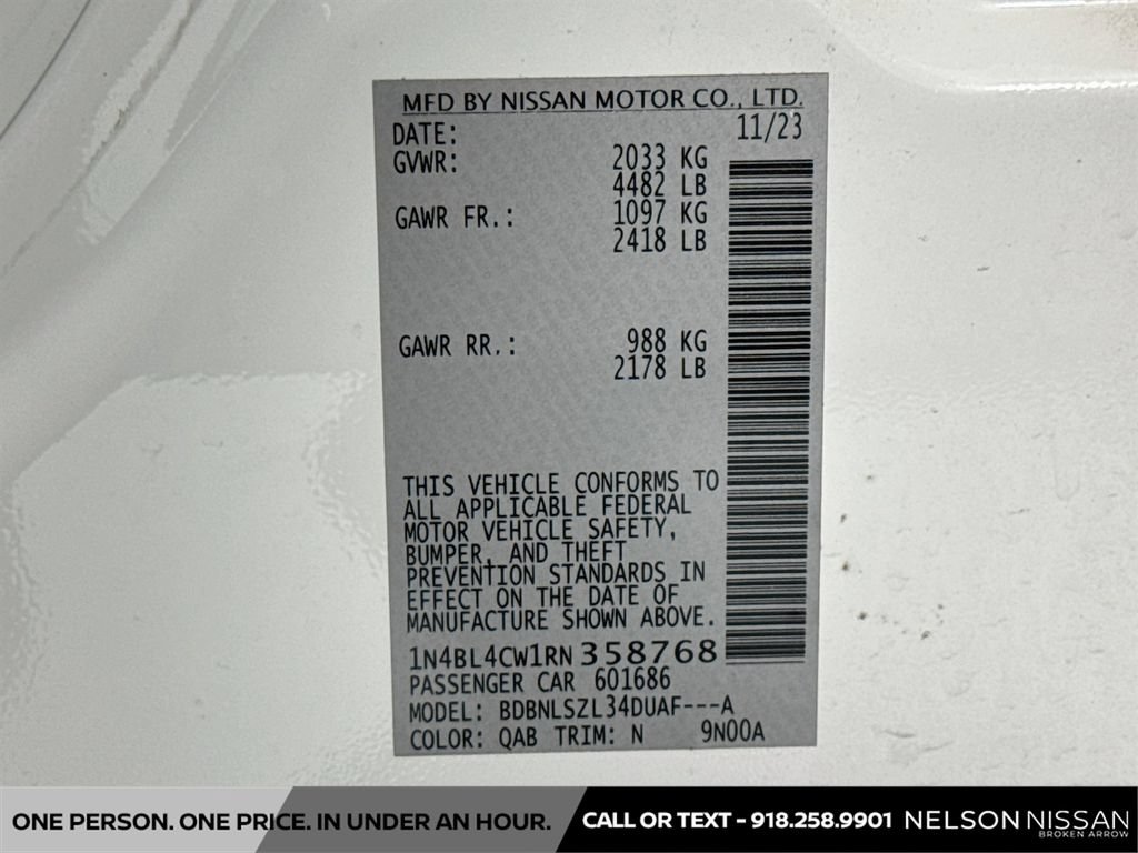 Certified 2024 Nissan Altima 2.5 SR w/ SR Premium Package AWD/4WD image 33
