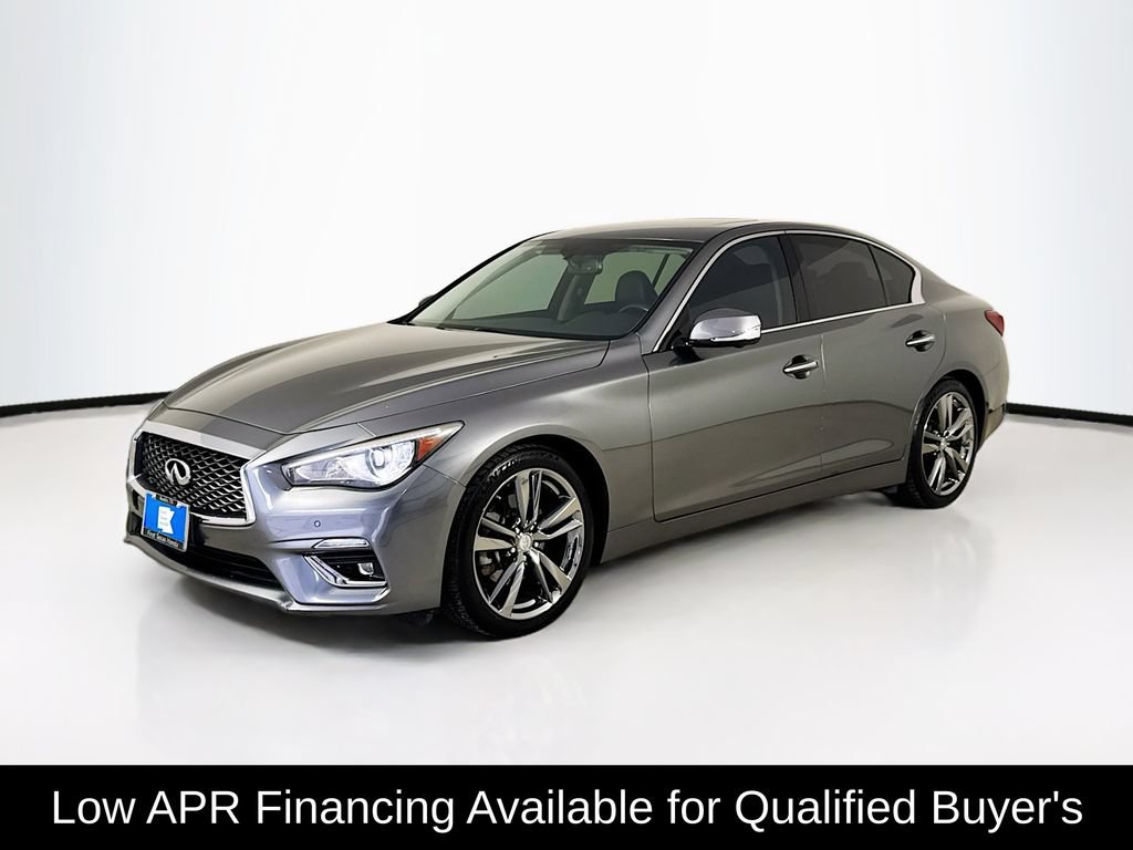Used 2019 INFINITI Q50 Luxe w/ Essential Package (3.0T Luxe) RWD image 3