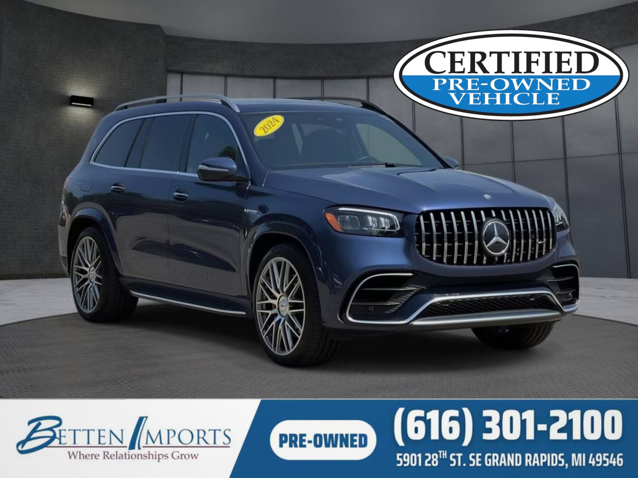 Certified 2024 Mercedes-Benz GLS 63 AMG 4MATIC