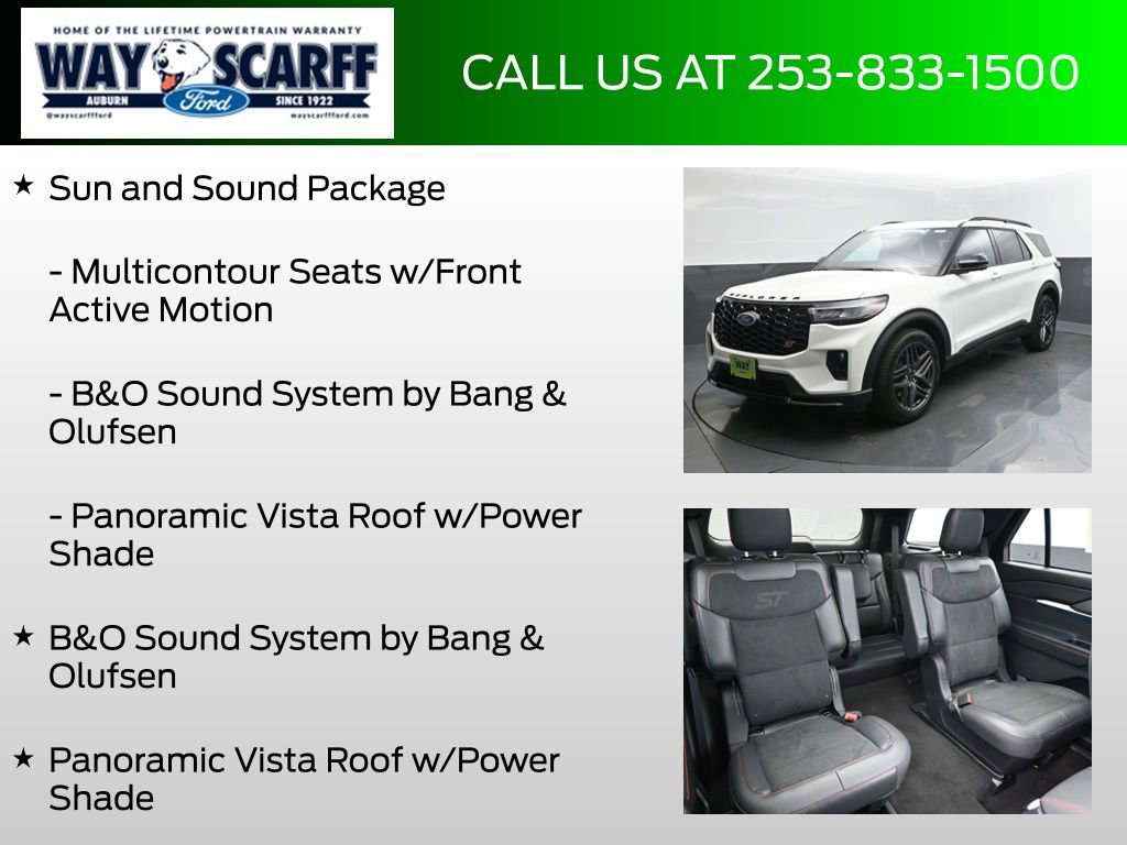 New 2025 Ford Explorer ST w/ Sun And Sound Package image 6