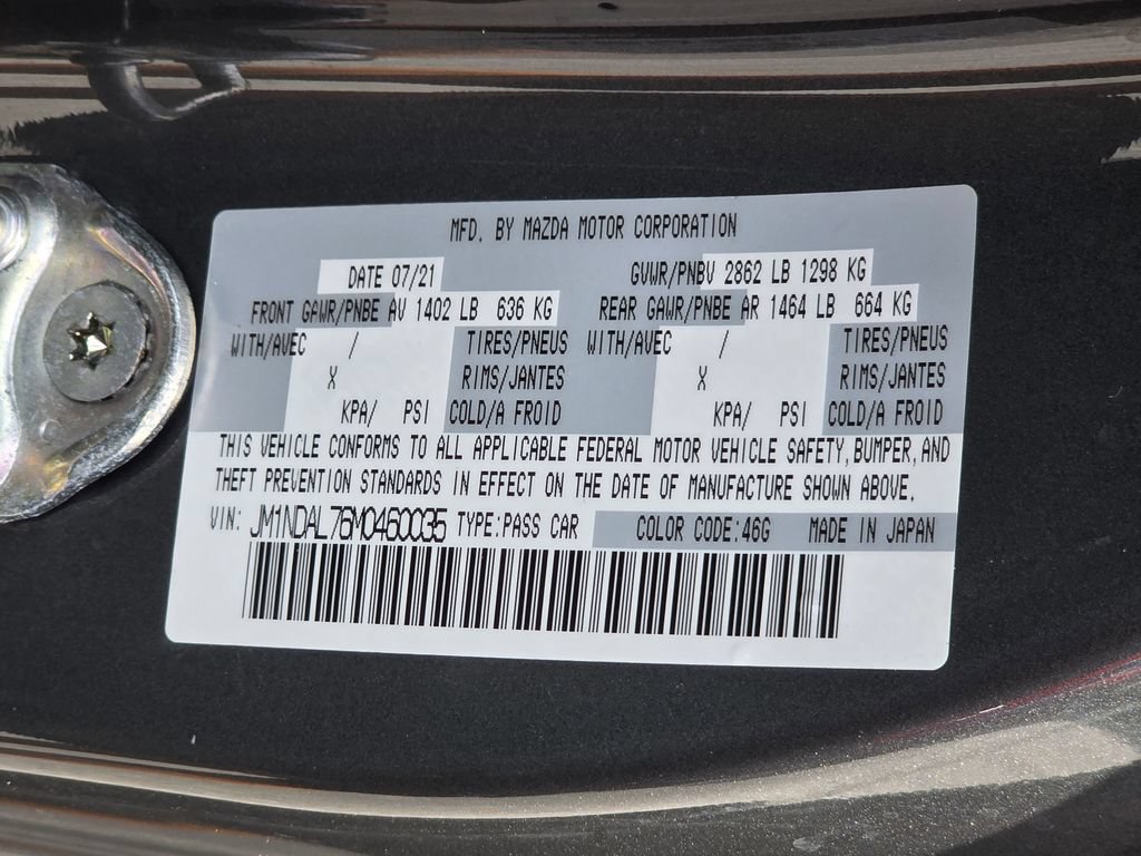 Used 2021 MAZDA MX-5 Miata RF Club RWD image 25