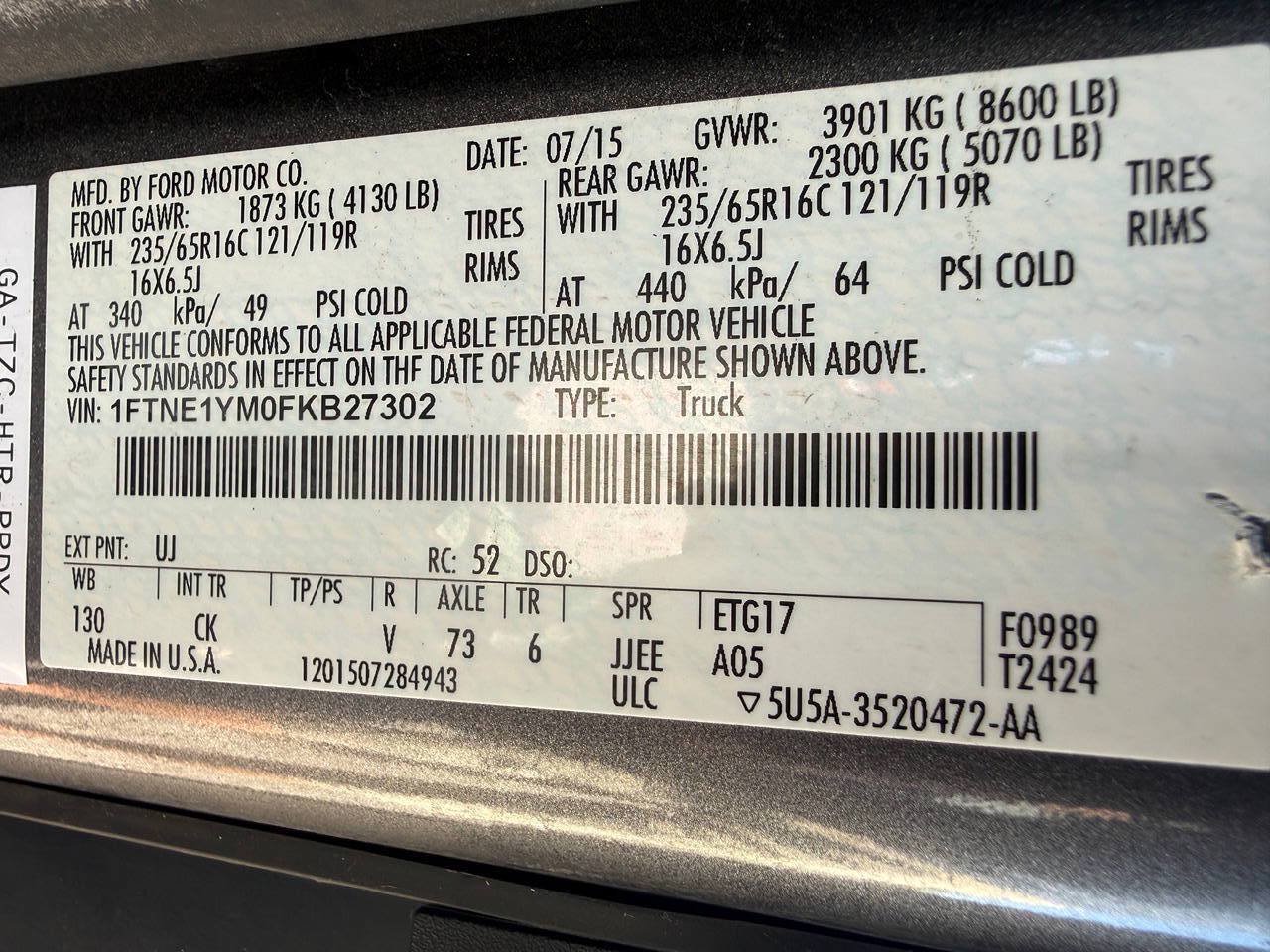 Used 2015 Ford Transit 150 130 Low Roof RWD image 35